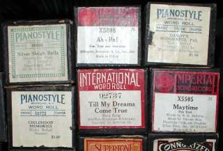 VINTAGE PLAYER PIANO ROLLS PER UNIT(PICK WHAT YOU WANT)  