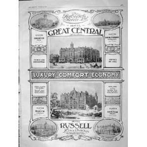  1904 GREAT CENTRAL HOTEL RUSSELL LONDON HARROGATE DOVER 