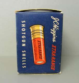 Vintage J. C. Higgins 20 Gauge XTRA RANGE Shotgun Shells Box  