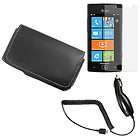   clip pouch case +Car Charger +Screen for Samsung i677 Focus Flash ATT
