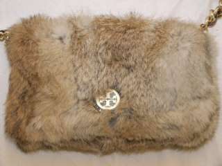 NWT Tory Burch Fur Mini Bag $495   Natural/Coconut 885427919254  