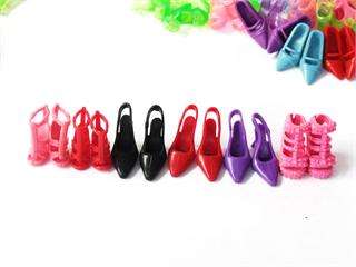 Wholesale AS PICTURE Lots New Barbie 30 Pair high heel shoes/boots 