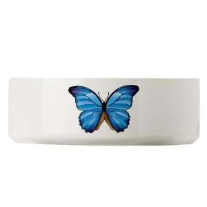  Blue Butterfly Animal Large Pet Bowl by  Pet 