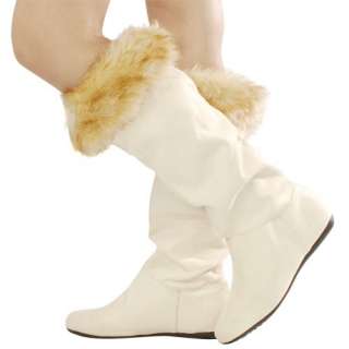 BLOSSOM SYSTEM 1 BEIGE FAUX FUR LINED KNEE BOOT  