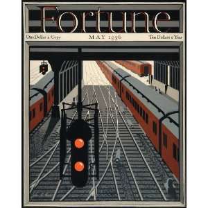  1936 May Fortune Cover Train Track Shed John A. Cook 