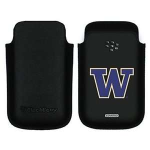  University of Washington W on BlackBerry Leather Pocket 