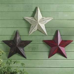  6 each: Living Accents Metal Barn Star (DCR 486287): Home 