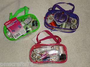   PURSE SEWING KIT WITH THREAD, NEEDLES, SCISSORS, PINS & MORE  