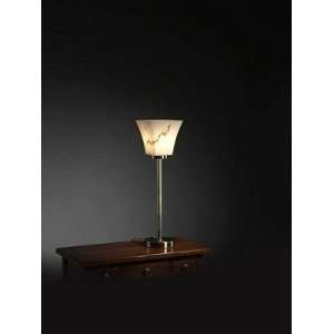  Square Flared Shade Antique Brass Buffet Lamp: Home 
