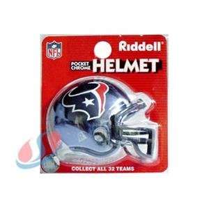 Houston Texans Chrome Pocket Pro NFL Helmet:  Sports 