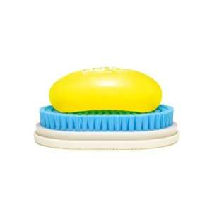  Kontextur CLYDE Soap Dish/Brush   Bone & Blue