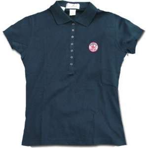 Boston Red Sox Baby Rib Cotton Short Sleeve Womens Polo Shirt:  