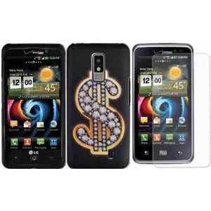  Dollar Hard Case Cover+LCD Screen Protector for LG 