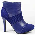 blue high heel fashion ankle bootie 7 5 us $ 29 99  see 