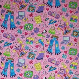   Tween Dreams with Girls Things, Fabric By the Yard 