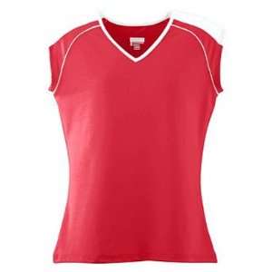 Augusta Sportswear Cheerleaders Impact Jerseys RED/ WHITE W2XL:  