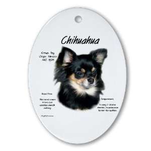  Longhair Chihuahua Pets Oval Ornament by 
