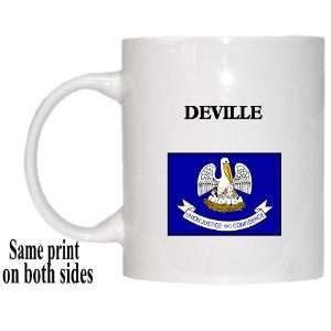    US State Flag   DEVILLE, Louisiana (LA) Mug 