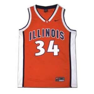 Nike Illinois Fighting Illini Orange Replica Basketball 