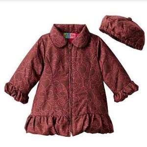   : Al and Ray Baby Girl Embroidered Coat Jacket Brown 24 Months: Baby