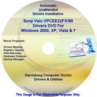 Sony Vaio VPCEE22FX/WI Drivers Restore Recovery DVD  