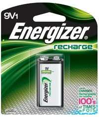 Energizer 9V 9 V 175 mAh NiMH Rechargeable Battery  