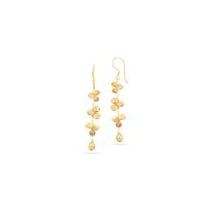  11.05 Cts Citrine Earrings in 18K Yellow Gold Jewelry
