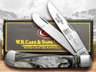 CASE Ivory Quartz Genuine Corelon 1/500 Trapper Knives  