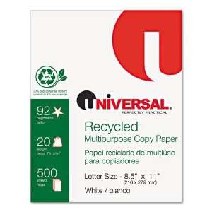  Universal® Recycled Copy/Multi Use Paper, 92 Brightness 