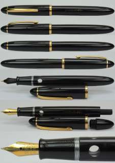 STILUS Iridio 111 Italy made black piston filling pen 1980s  