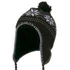 e4Hats Junior Snow Ear Cover Knit Hat   Navy