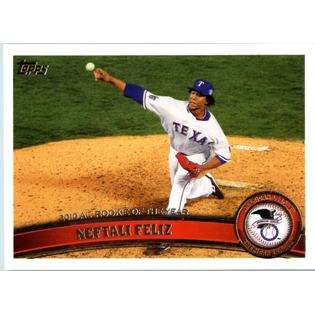 2011 Topps Baseball Card #6 Neftali Feliz Texas Rangers  Topps Fitness 