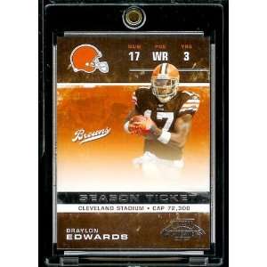  # 24 Braylon Edwards   Cleveland Browns   NFL Football Trading 