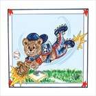 Art 4 Kids Baseball Action Wall Art   Picture Type Creative Canvas 