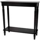 Oriental Furniture Classic Design Hall Table in Black