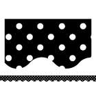 ERC Quality Black Mini Polka Dots Border Trim By Teacher Created 