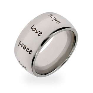 Stainless Steel Inspirational Ring  EvesAddiction Jewelry Rings 