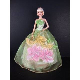   with Large Pink Flower Applique on the Skirt Made for the Barbie Doll