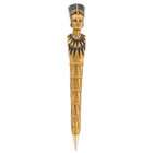   7837 Gold Egyptian Nefertiti with Crown Design Pen   Set of 6   C 24