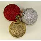 CC Christmas Decor Club Pack Of 288 Silver, Gold and Red Glitter Ball 