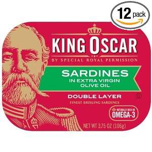 Bumble Bee Foods Sardines King Oscar Extra Virgin Olive Oil, 3.75 