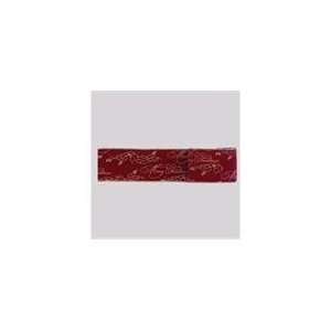   Burgundy and Gold Merry Christmas Wire Edged Ribbon 2.: Home & Kitchen