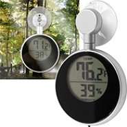 Trademark Collection Solar Powered Window Thermometer 