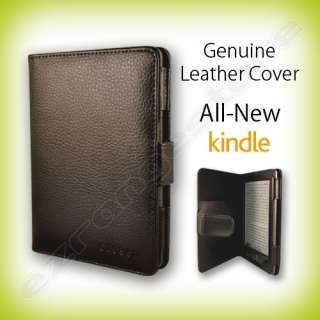   Genuine Leather Cover Case for All New  Kindle 4th Generation