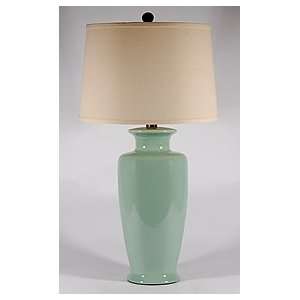  Soft Green Ceramic Contemporary Table Lamp: Home 