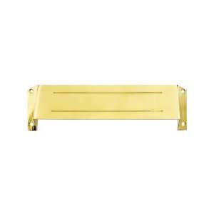  Solid Brass Mail Slot Hood For Open Back Plates PVD 