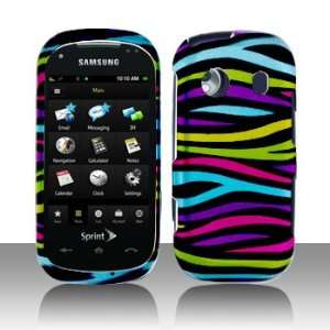 For Samsung Seek M350 Accessory   Rainbow Zebra Design 
