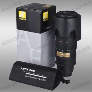 Nikon Camera Lens Cup Coffee Mug Stainless Thermo 1:1 70 200mm +Bag 