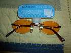 magnivision computer readers reading glasses rimless spring hinges 