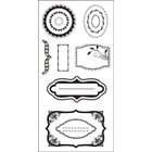 fiskars simple stick cling rubber stamps 4x8 sheet accents